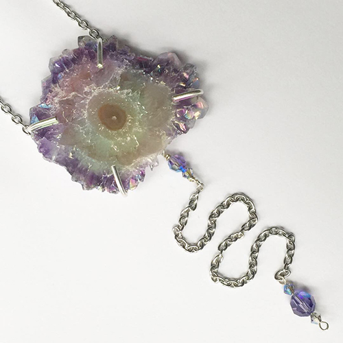 Amethyst Stalicite Necklace