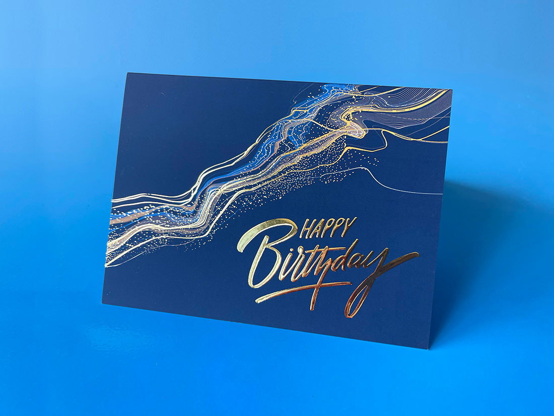 Abstract bday card